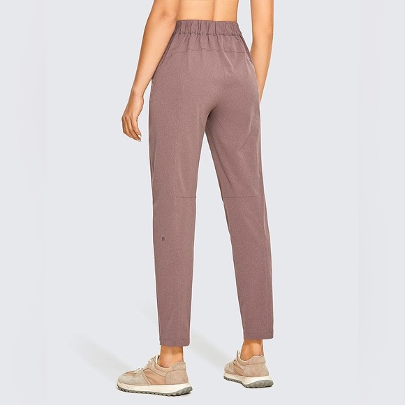 CRZ YOGA Lightweight Workout Pants High Waist Travel Pants, Mauve, Small - Picture 3 of 3
